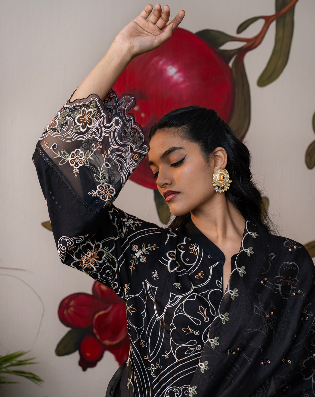 Zeenat Noir Lawn Kurta set