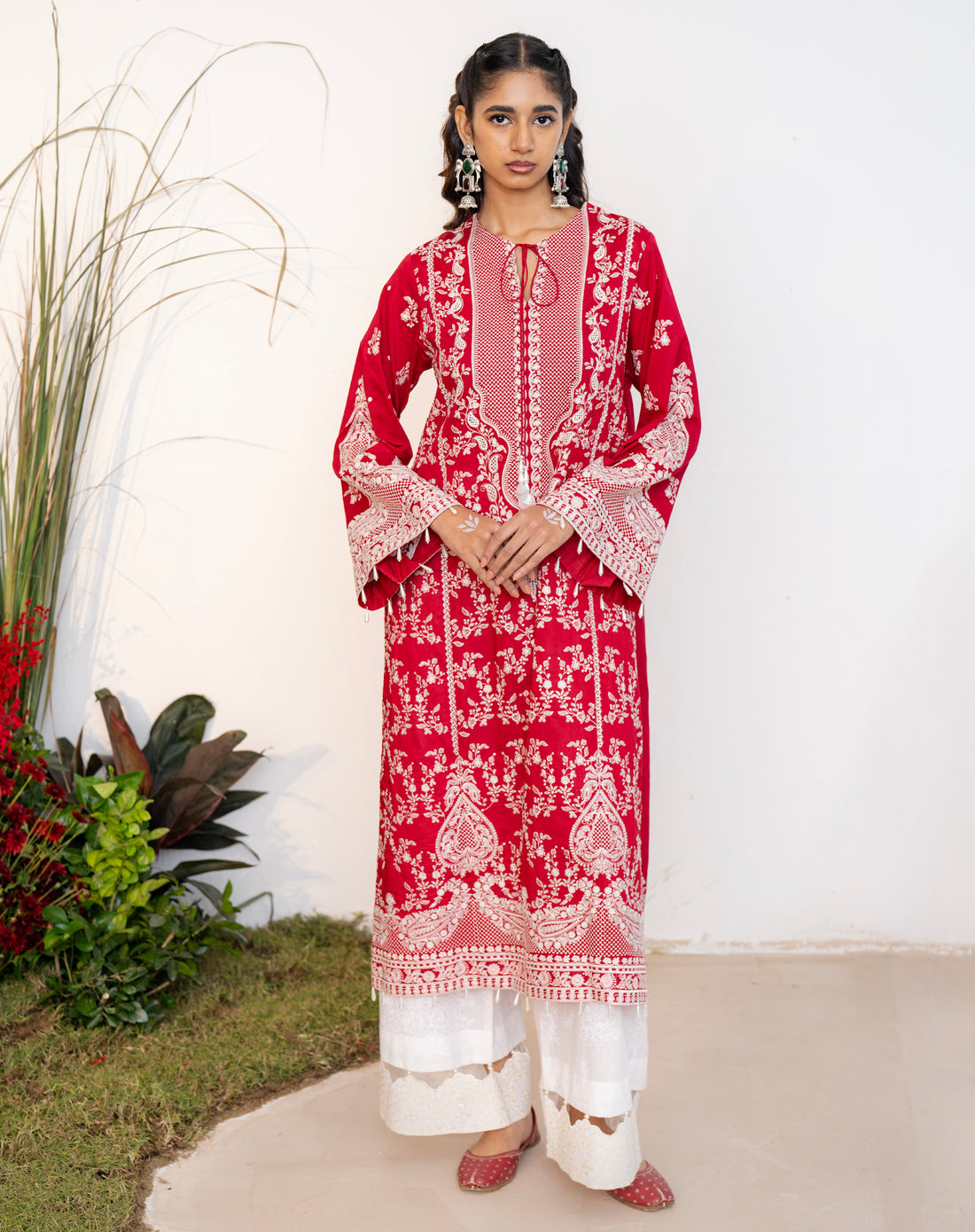 Gulnaar Lawn Kurta Set