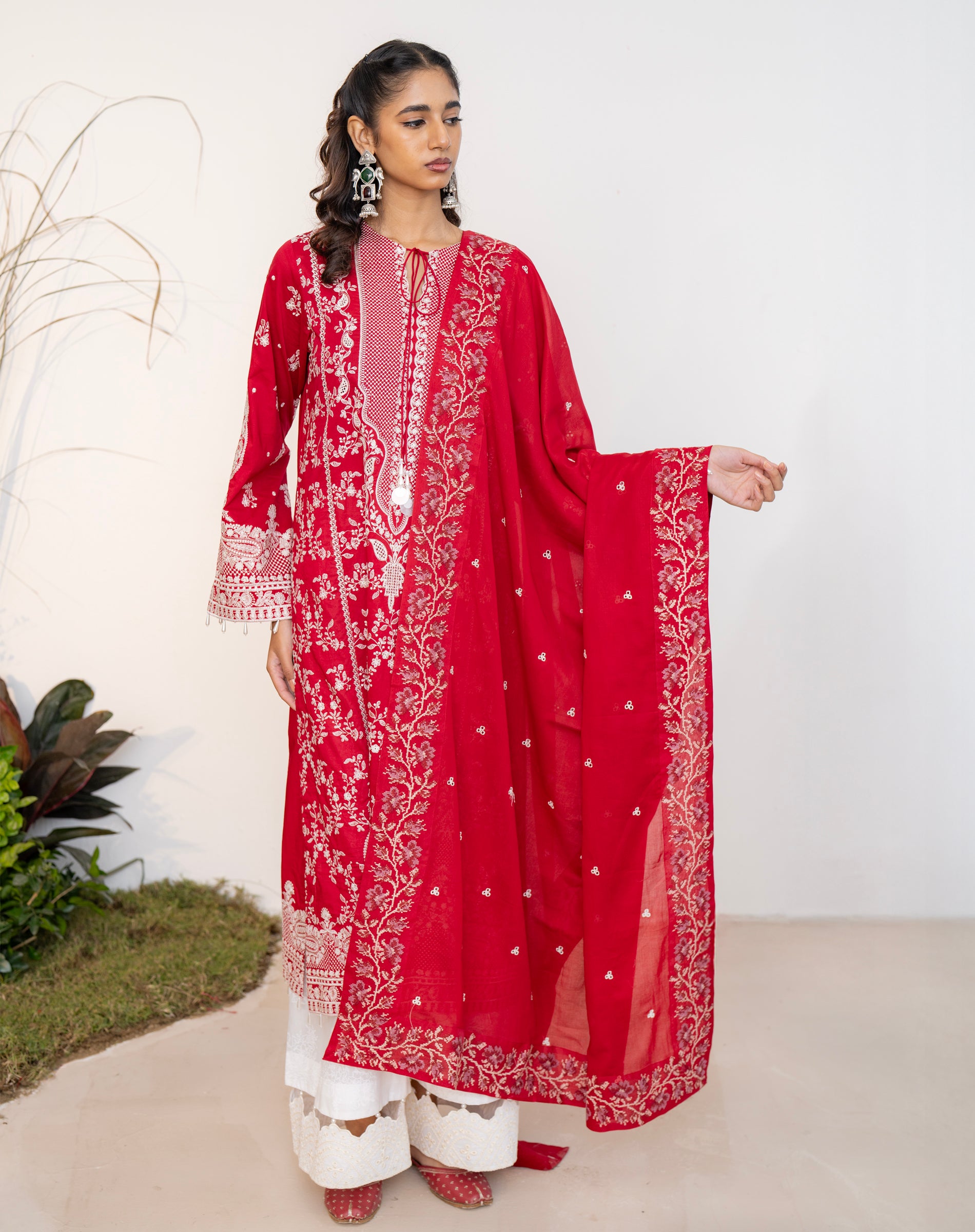Gulnaar Lawn Kurta Set