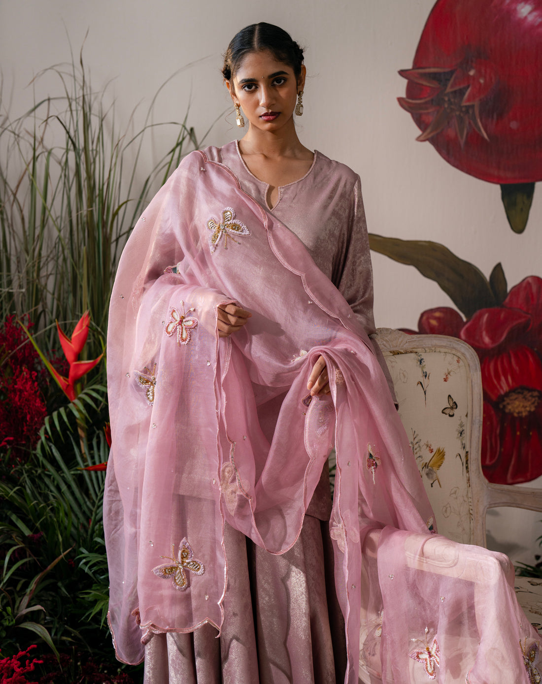 Pari-e-Gul Signature Butterfly Couture Dupatta