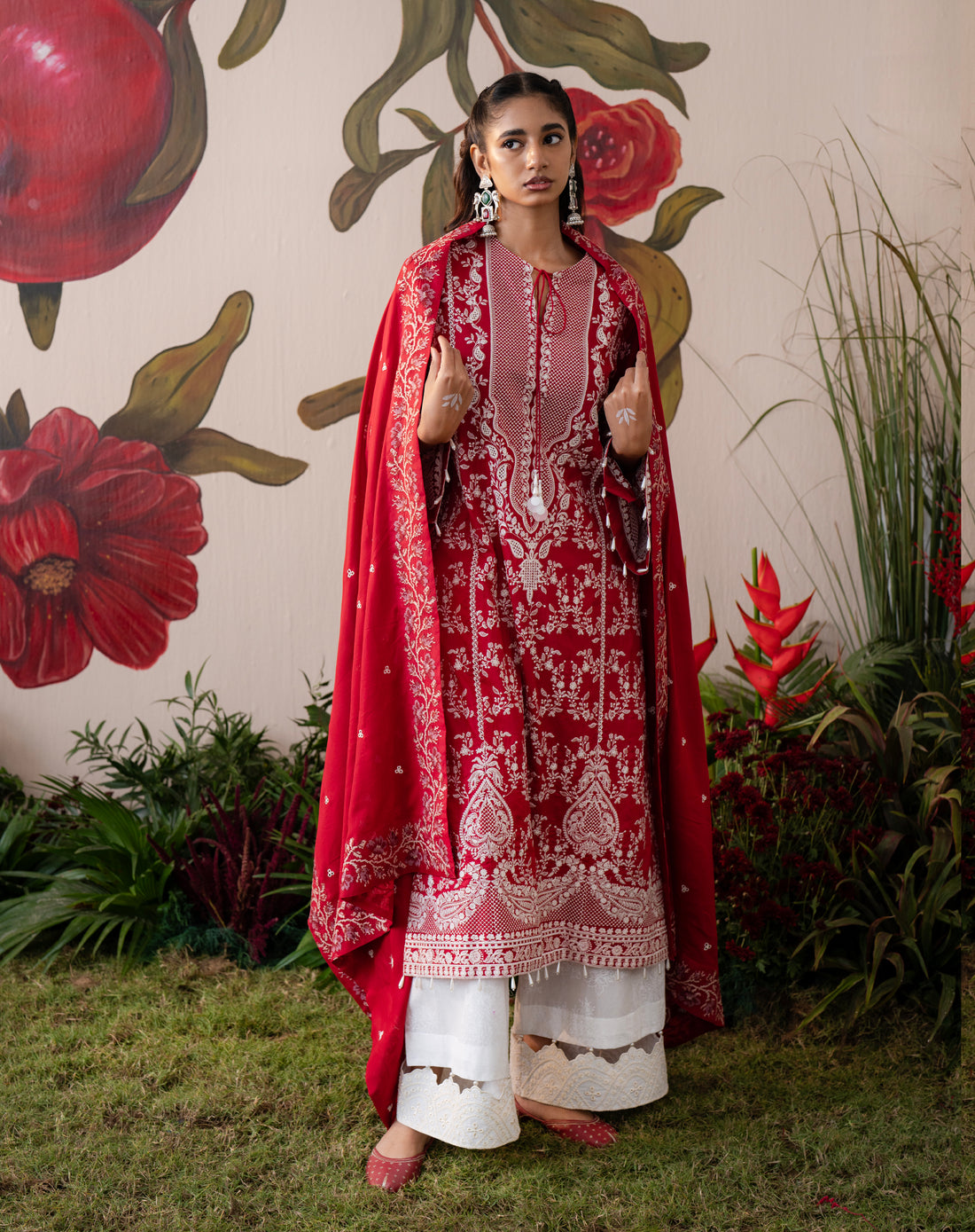 Gulnaar Lawn Kurta Set