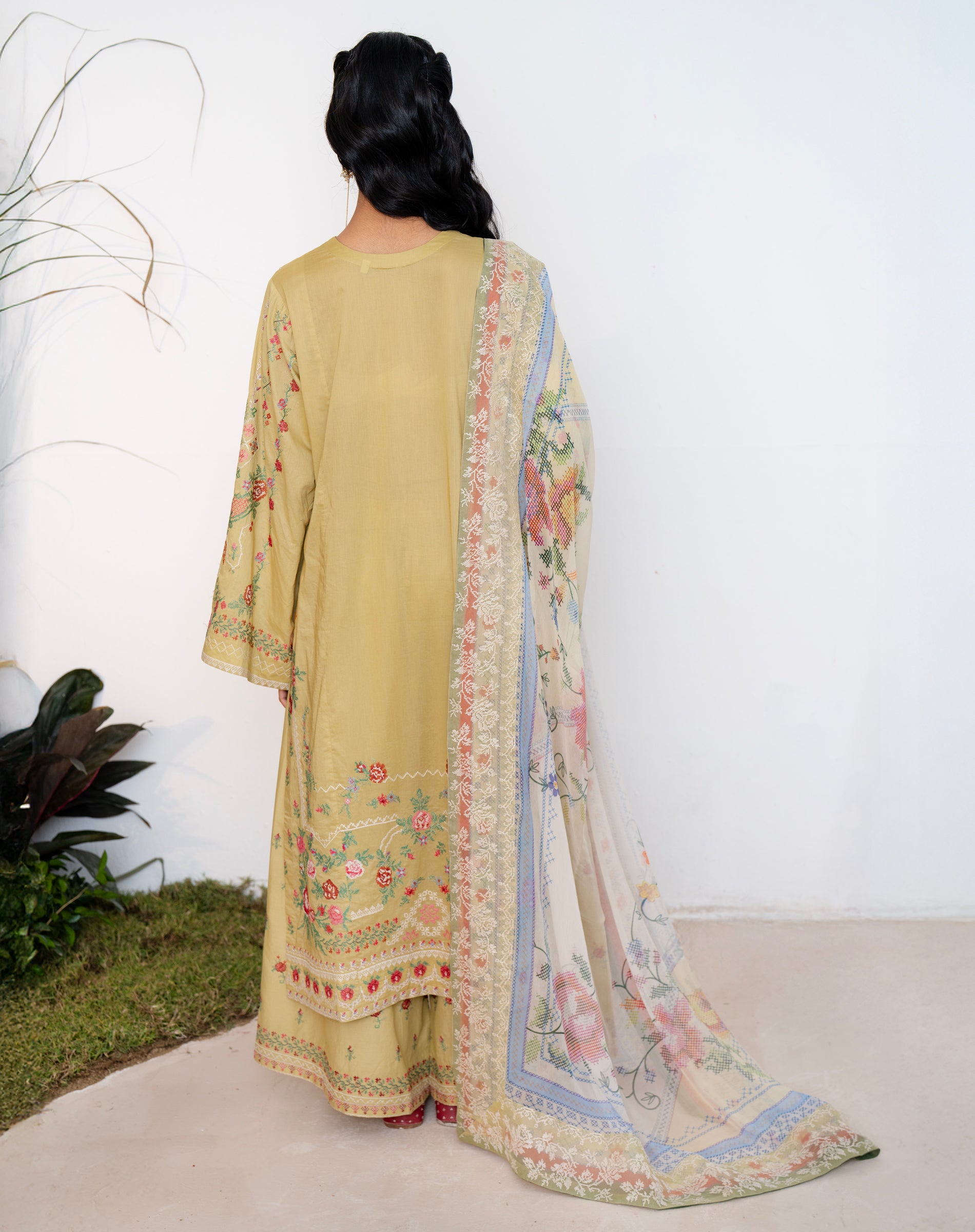 Basanti Phool Lawn Set