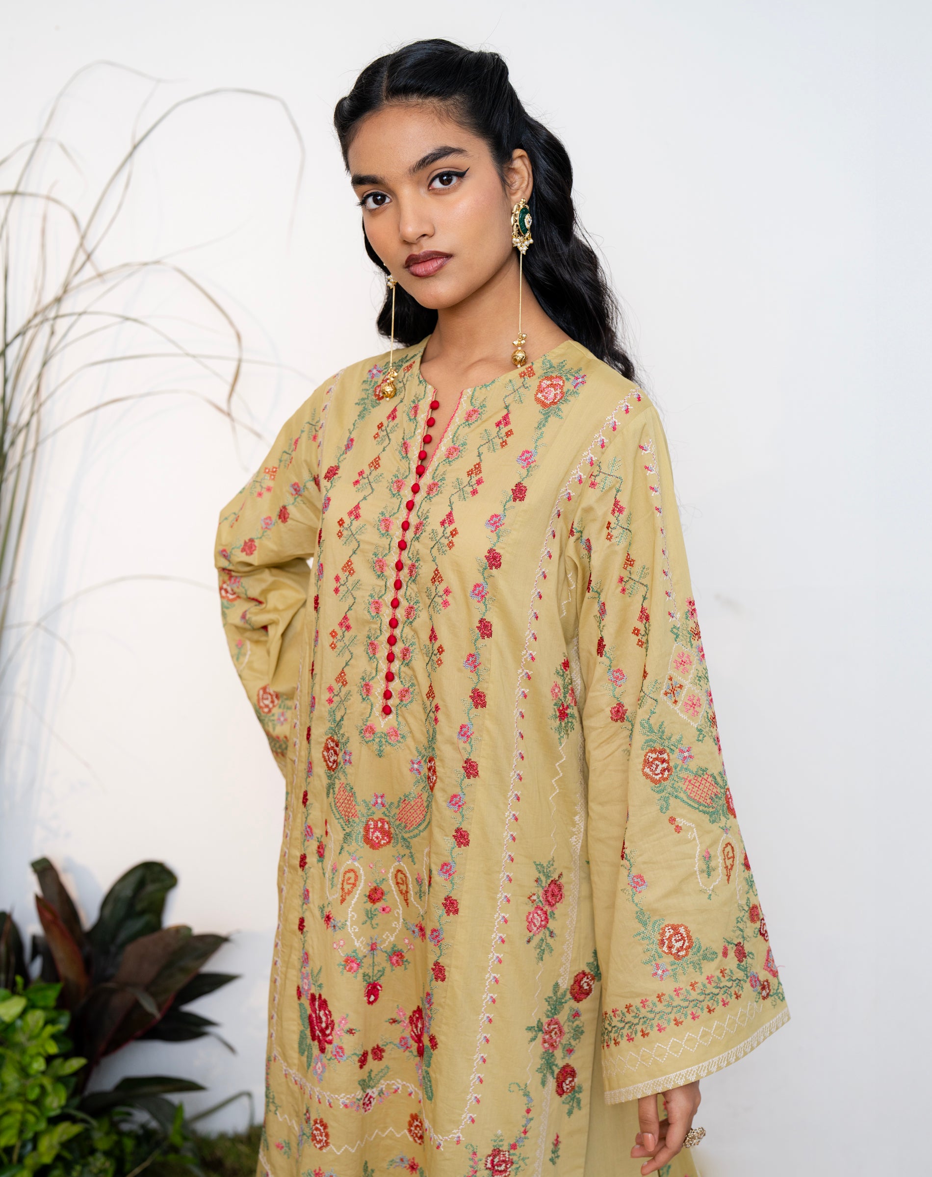 Basanti Phool Lawn Set