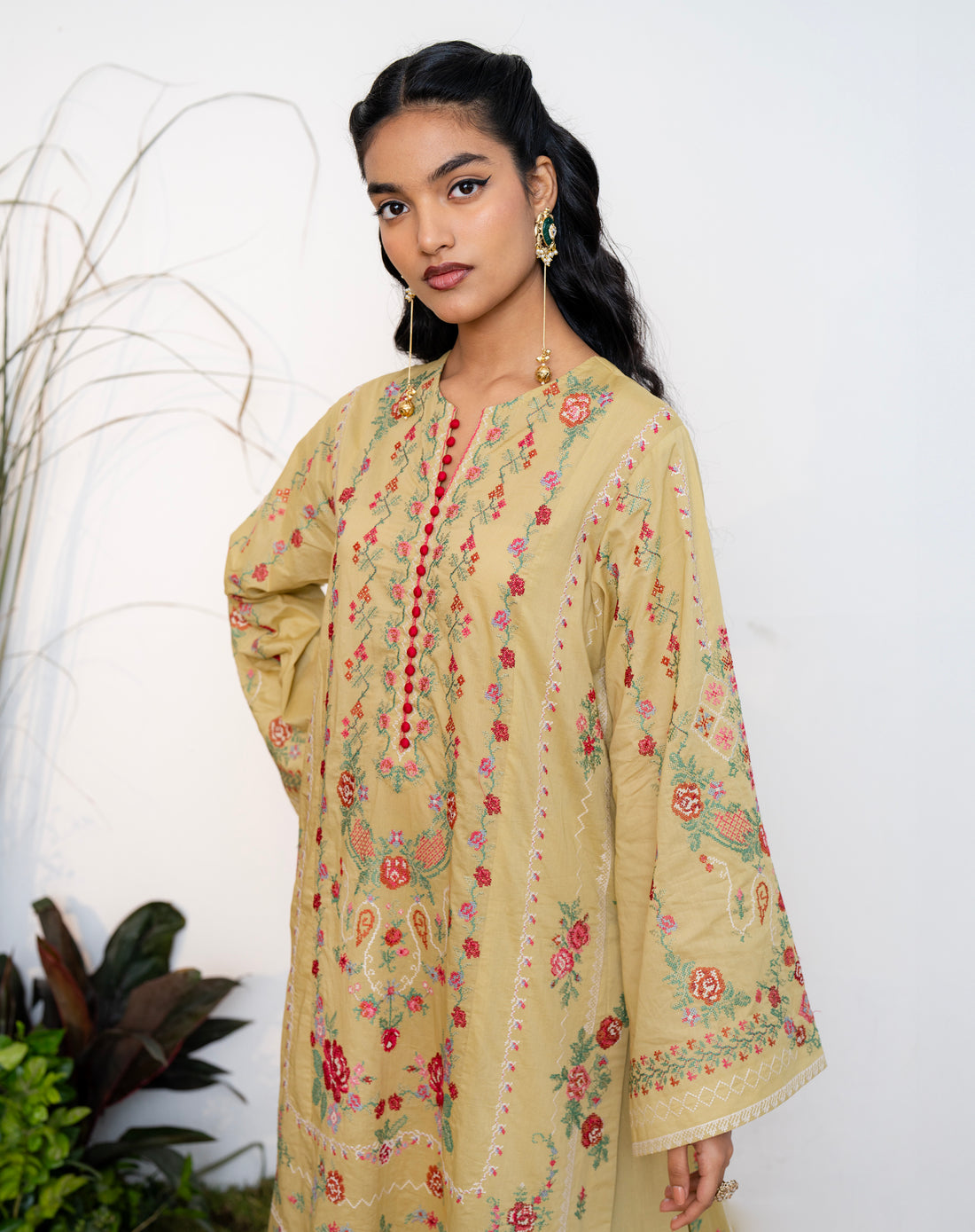 Basanti Phool Lawn Set