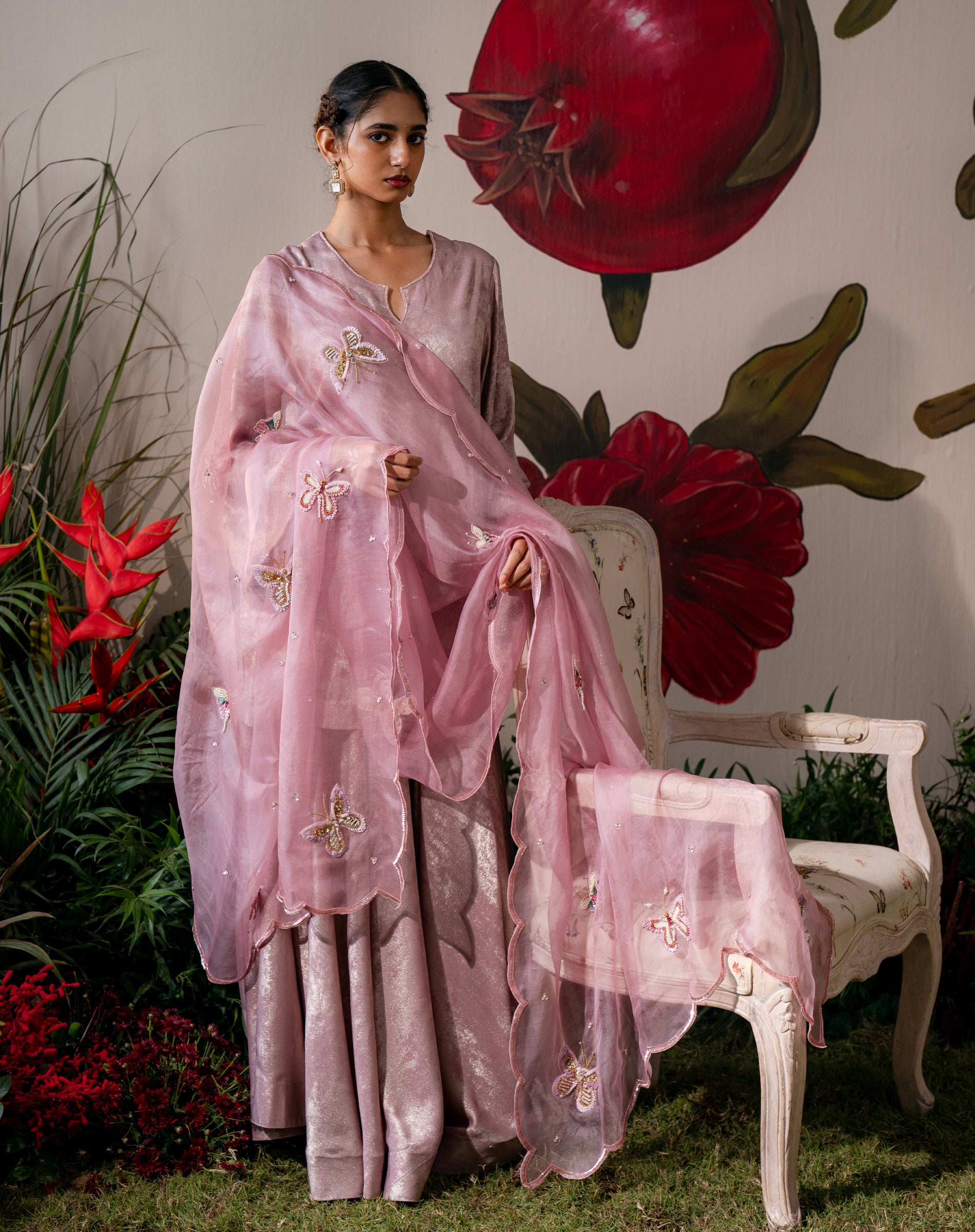 Pari-e-Gul Signature Butterfly Couture Dupatta