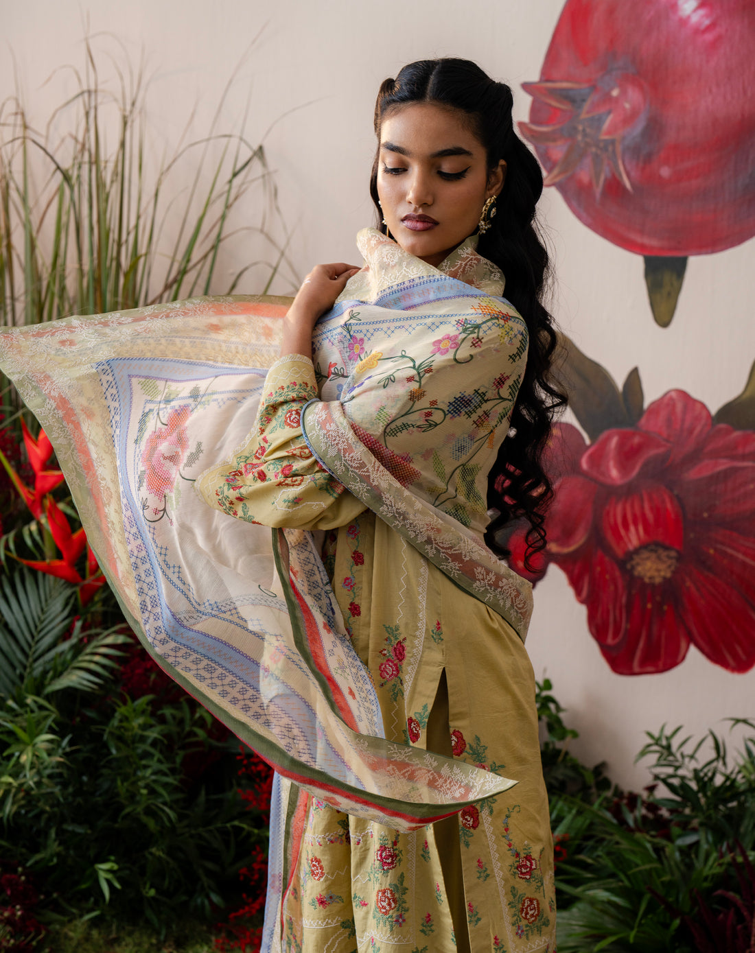 Basanti Phool Lawn Set