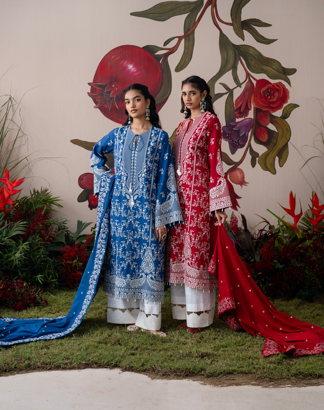 Gulnaar Lawn Kurta Set
