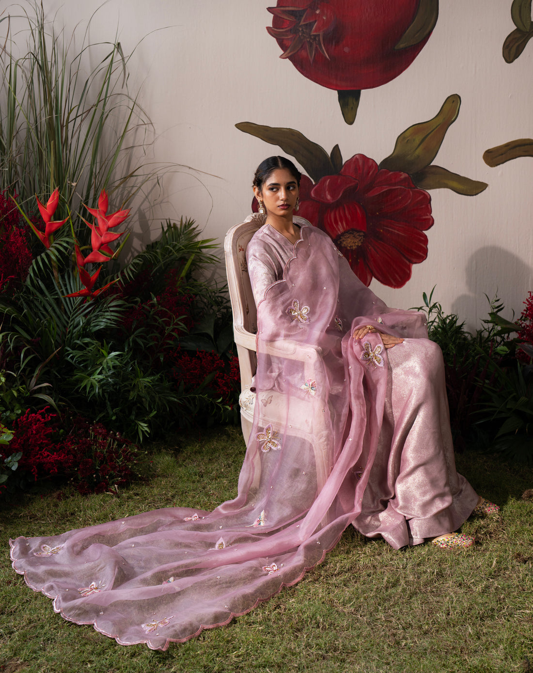 Pari-e-Gul Signature Butterfly Couture Dupatta