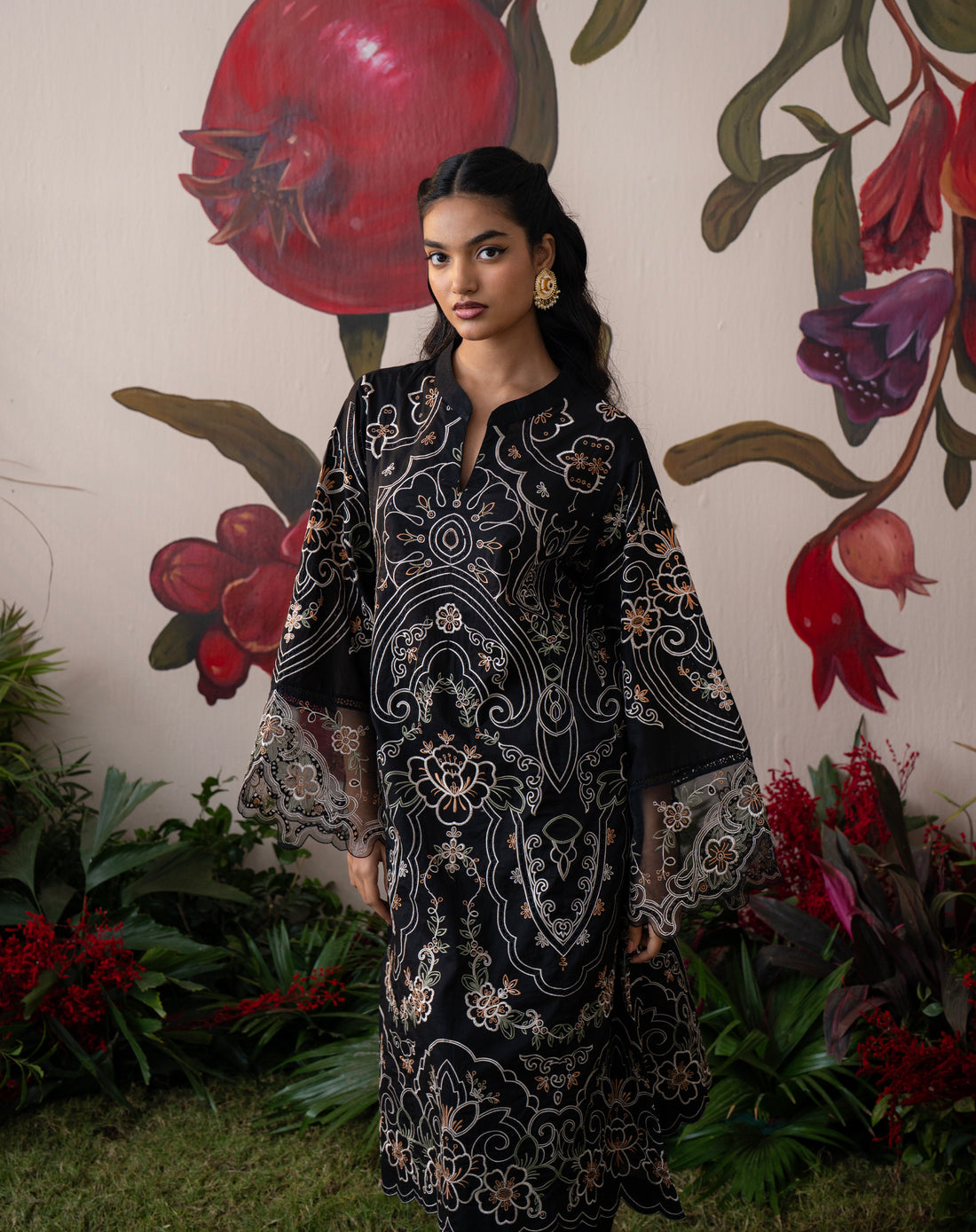 Zeenat Noir Lawn Kurta set