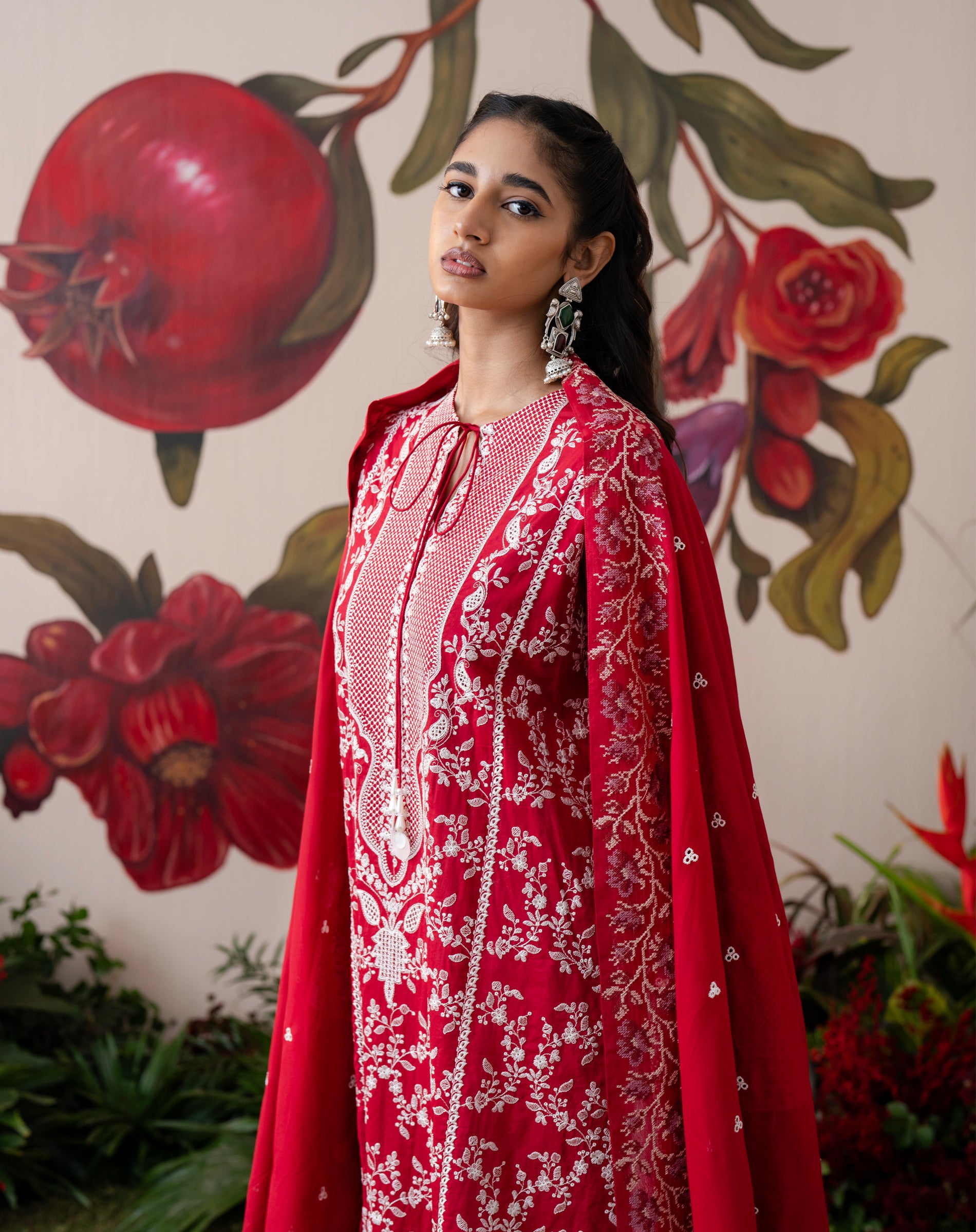 Gulnaar Lawn Kurta Set