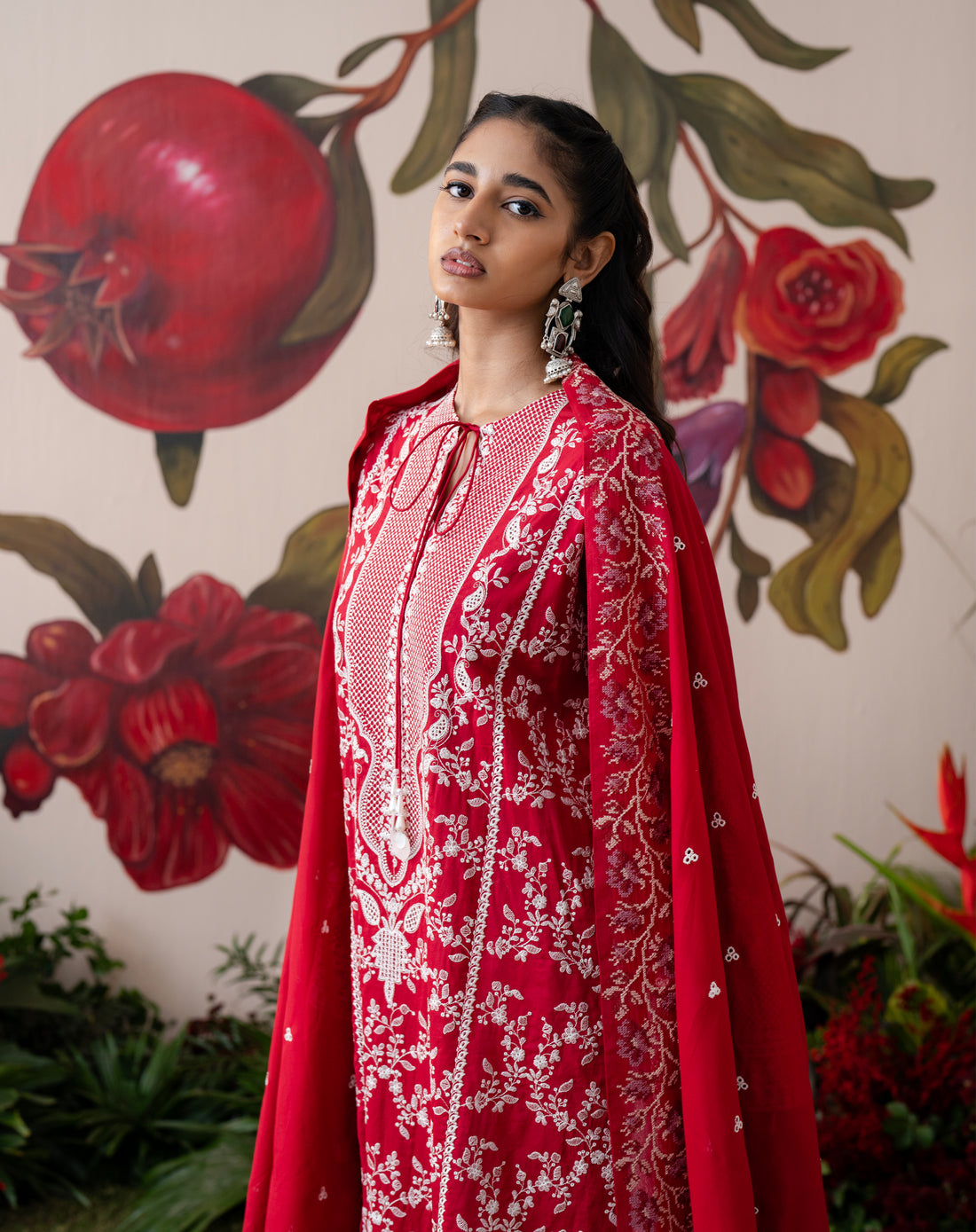 Gulnaar Lawn Kurta Set