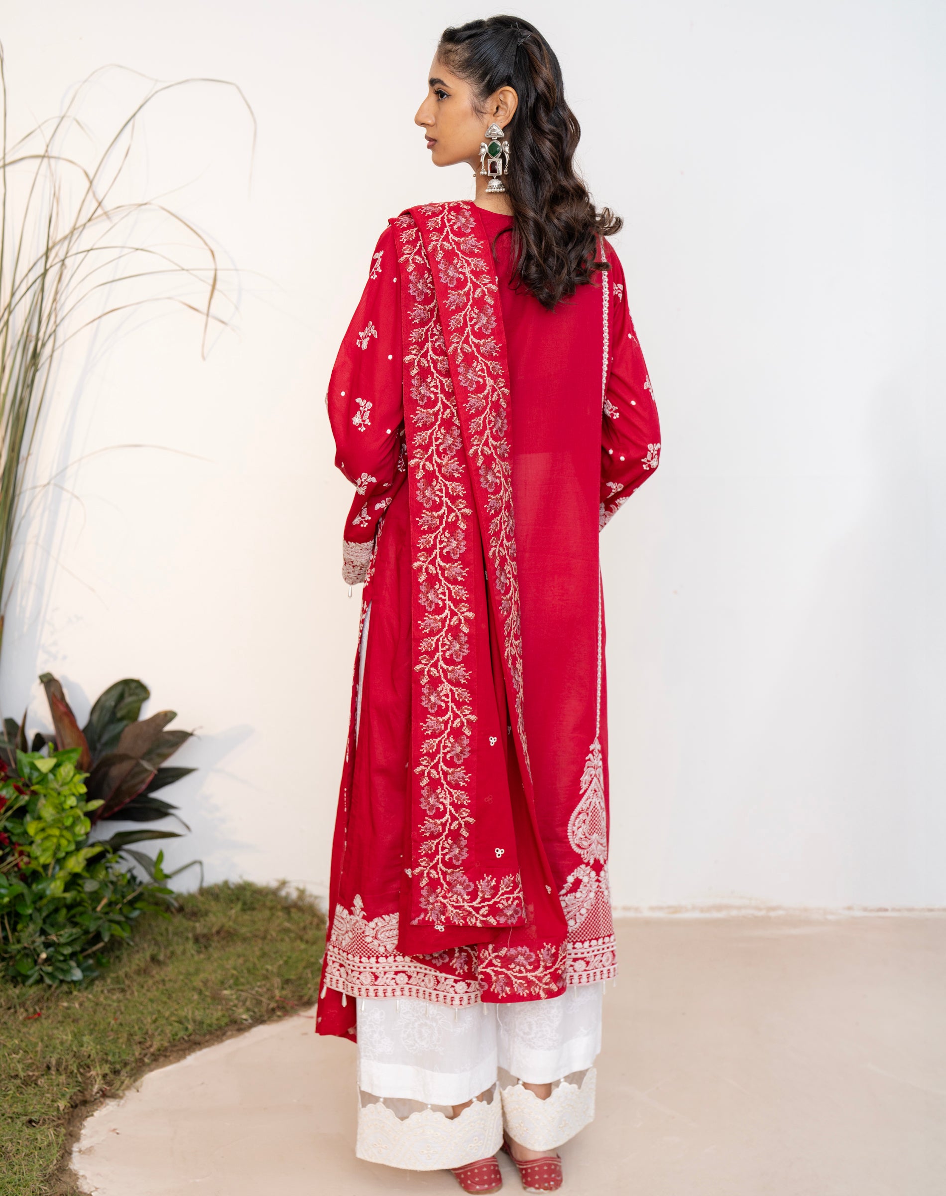 Gulnaar Lawn Kurta Set